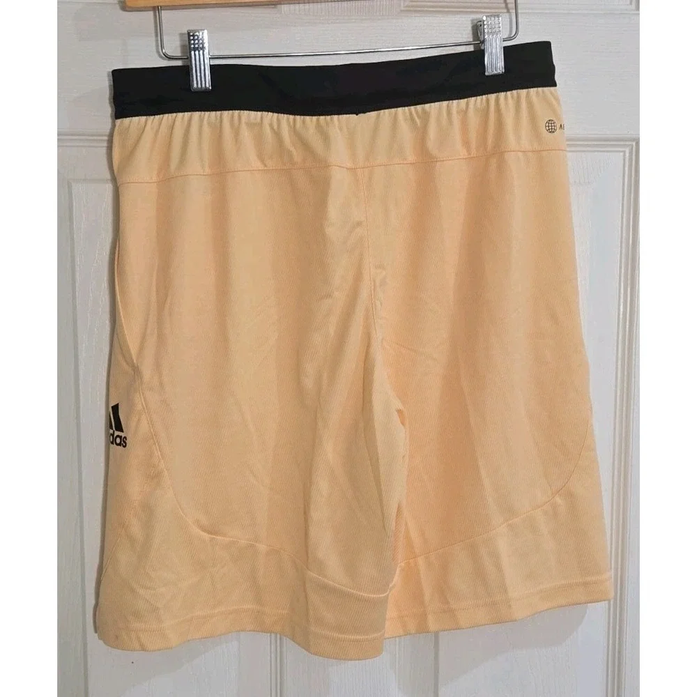 Adidas Mens Shorts MEDIUM Training Primegreen Axis KNT 3.0 Orange HN3090